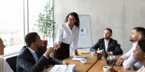 People in business meeting in an office