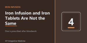 Iron Infusion and Iron Tablets Are Not the Same